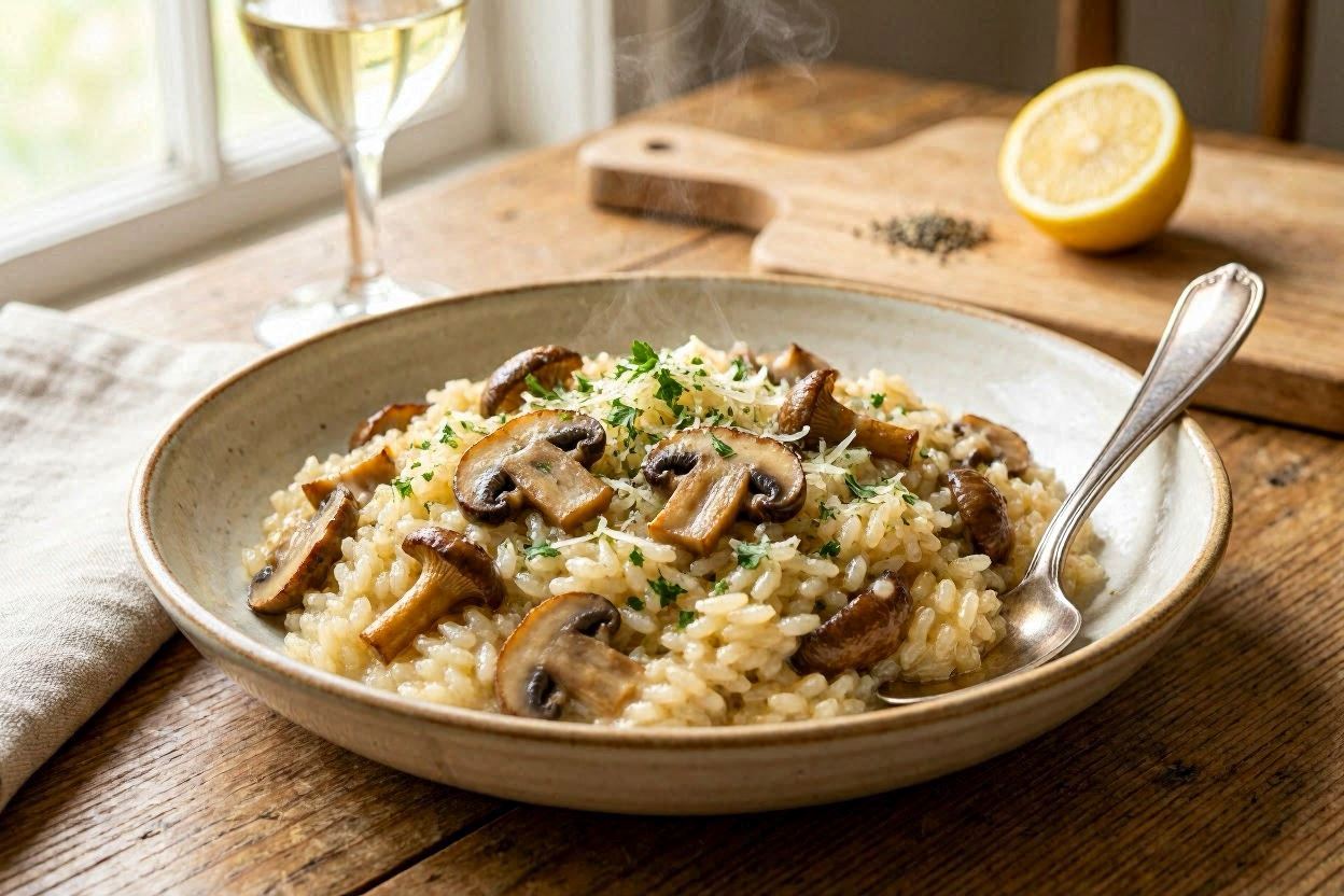 Risotto mit Pilzen
