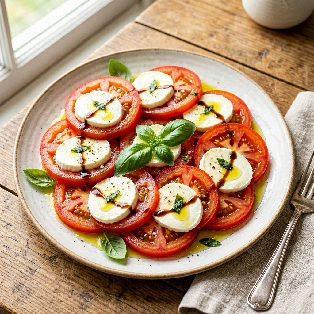 Tomate mit Mozzarella